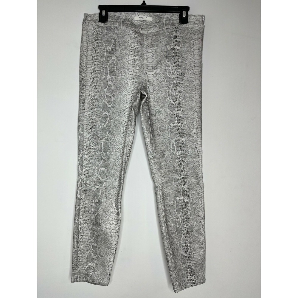 Fidelity Denim Womens Size 30 Joey Skinny Ankle Pants Classic Snakeskin